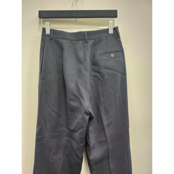 Vintage L.L Bean Dress Pants Womens Size 6 Petite Navy Wool Old Money Preppy - Picture 5 of 7